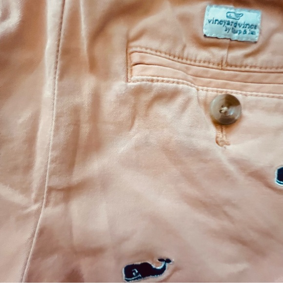 Vineyard Vines Toddler Boys Coral Orange Logo Cargo Shorts Size 3T - Picture 4 of 5
